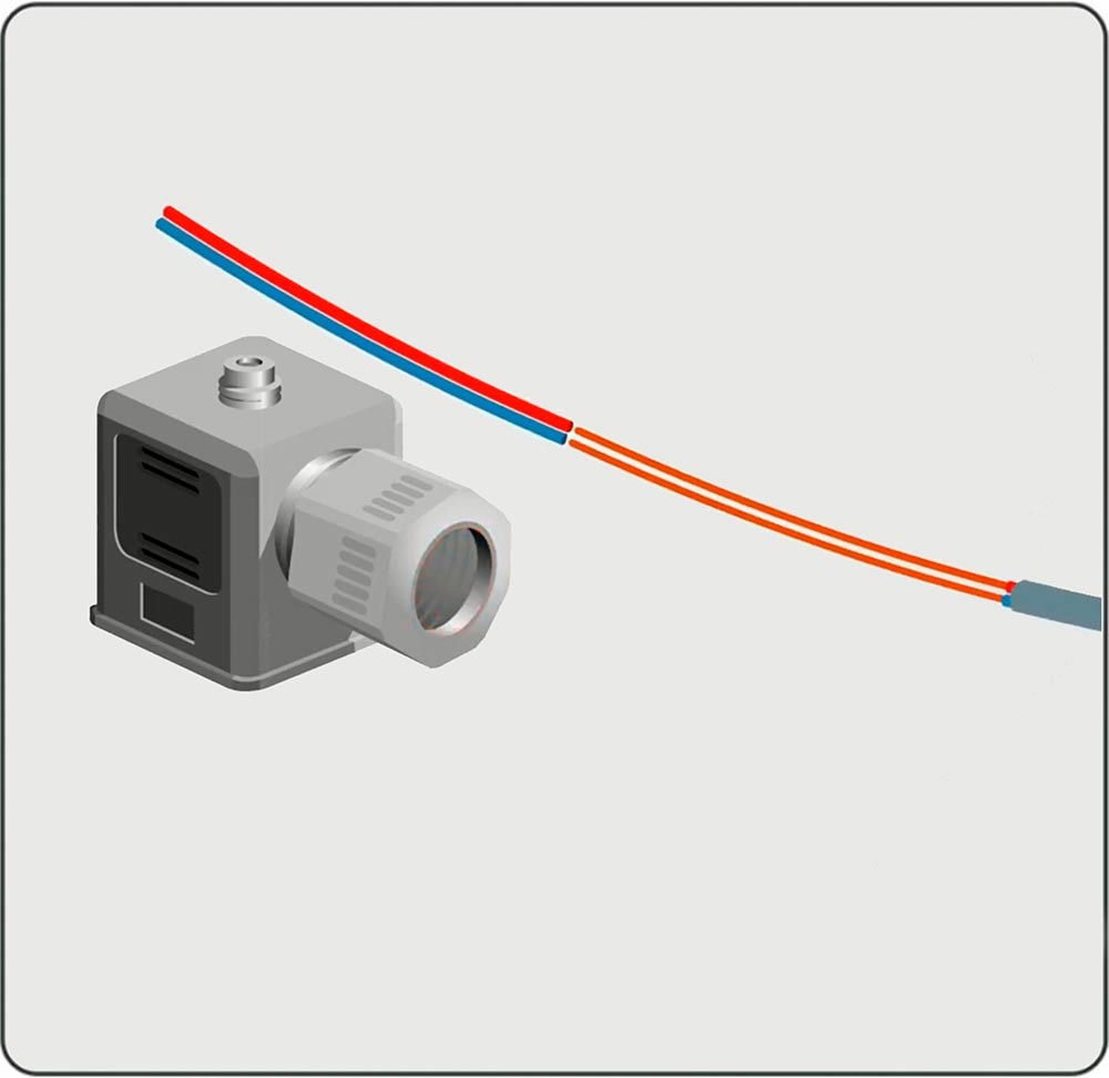 do not remove cable's sheath when pulling it through the gland