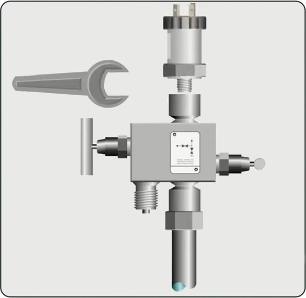 Valve manifolds are recommended for such applications to ensure easy mounting. 